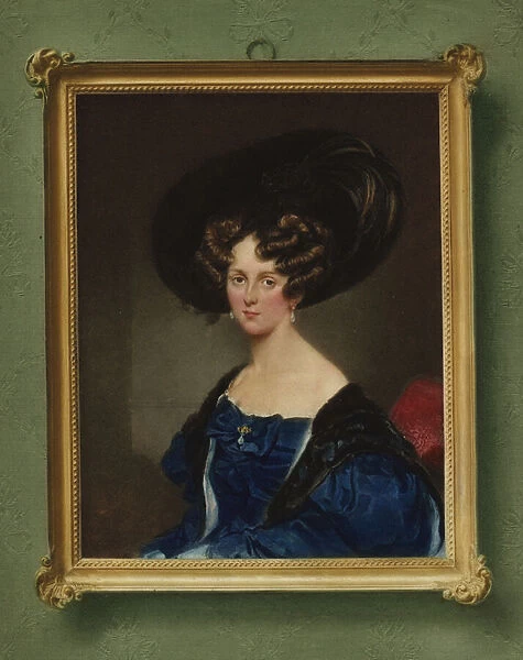 Portrait of Johanna Georgine von Arthaber (colour litho)