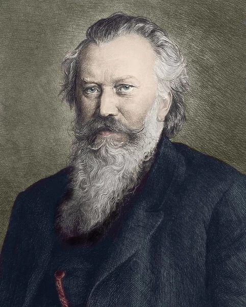 Portrait of Johannes Brahms (1833 - 1897), German composer, pianist and conductor