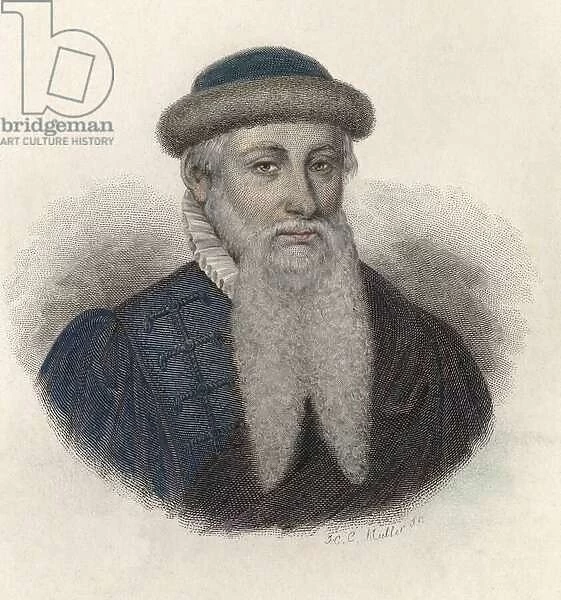 Portrait of Johannes Gensfleisch dit Gutenberg (1394  /  99-1468), German printer