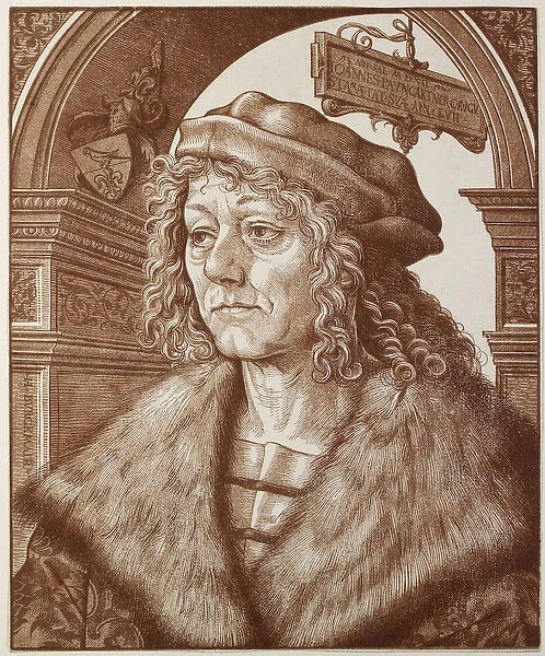 Portrait of Johannes Paumgartner, 1512 (chiaroscuro woodcut)