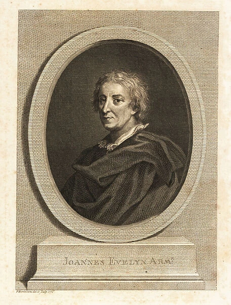 Portrait of John Evelyn. 1776 (engraving)