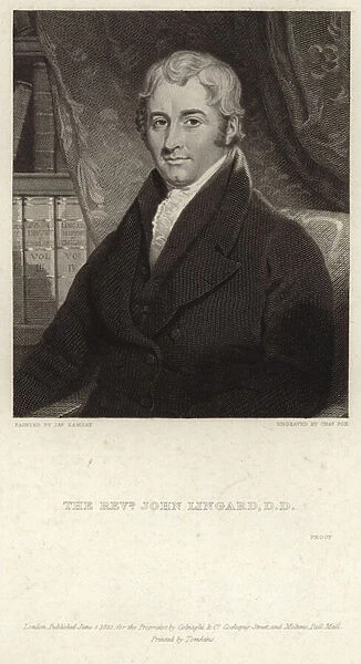 Portrait of John Lingard (engraving)