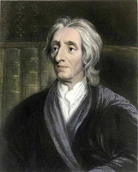 Portrait of John Locke (1632 - 1704), 19th century (engraving)