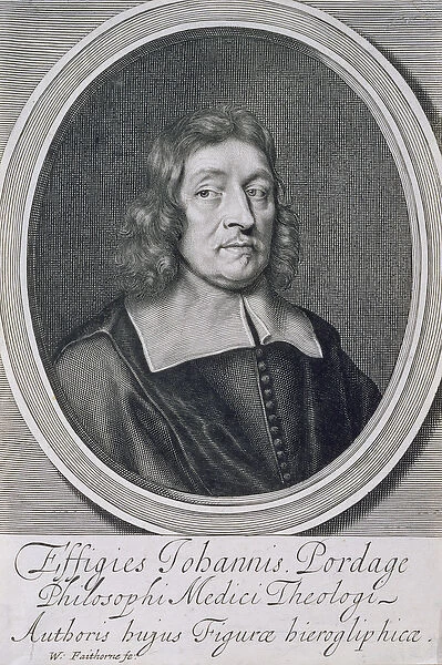 Portrait of John Pordage (1608-98) (engraving)