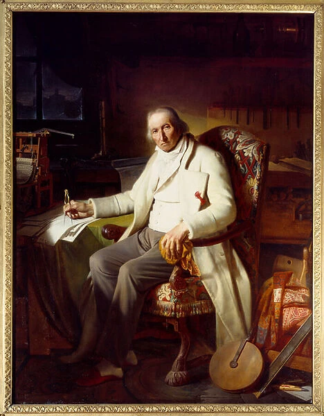 Portrait of Joseph Marie Jacquard (1751-1834) inventor of the weaving machine