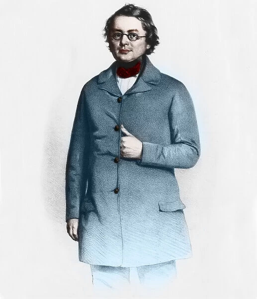 Portrait of Joseph Skoda (1805-1881), Czech physician, medical professor