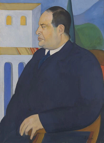 Portrait of Joseph Stella, 1921 (oil on canvas)