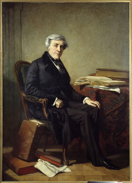Portrait of Jules Michelet (1798-1874) French historian and writer