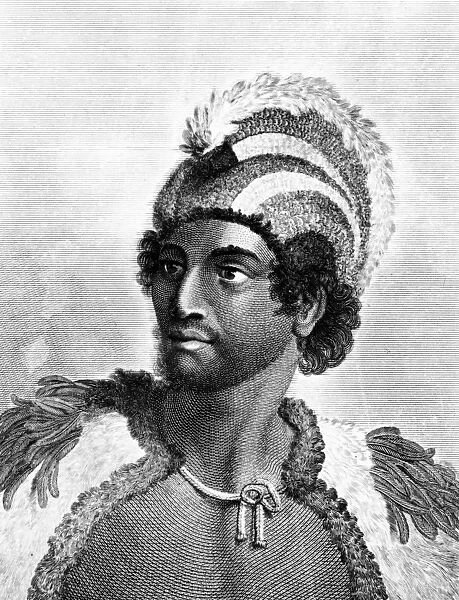 Portrait of Kaneena, a Chief of the Sandwich Islands in the North Pacific Ocean