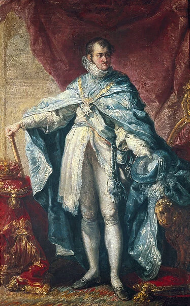 Portrait of King Ferdinand VII (1784-1833), 19th century (painting)