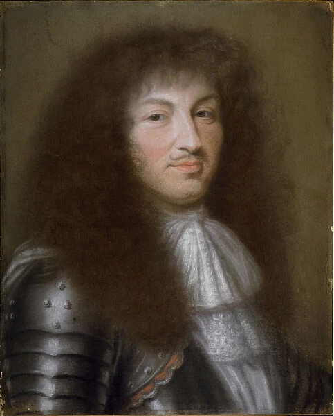 Portrait of the King of France Louis XIV, 17th century (painting)