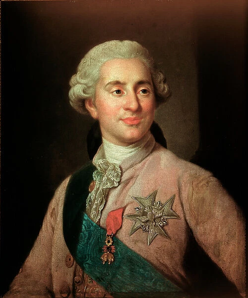 Portrait of the king of France Louis XVI with the insignia of the Golden Fleece