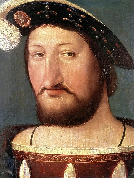 Portrait of king Francois I, 16th century (painting)