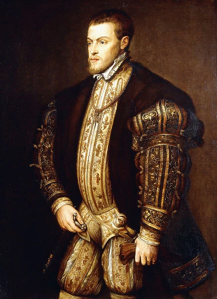 Portrait of King Philip II of Spain, three-quarter length
