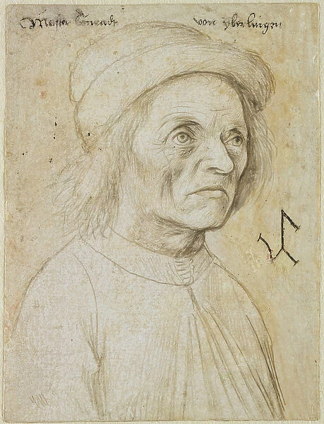 Portrait of Konrad Wurffel (silver pencil on paper)