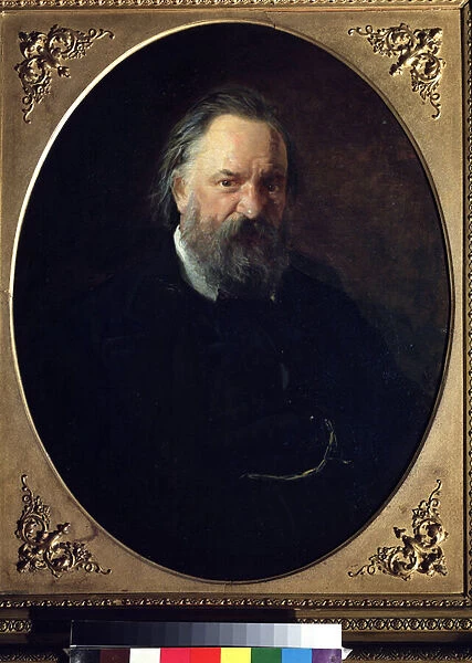 'Portrait de l ecrivain Alexander Herzen (Alexandre Hertzen) (1812-1870)'Peinture de Nikolai Nikolayevich Ge (Gay) (1831-1894) 1867 State Tretyakov Gallery, Moscou