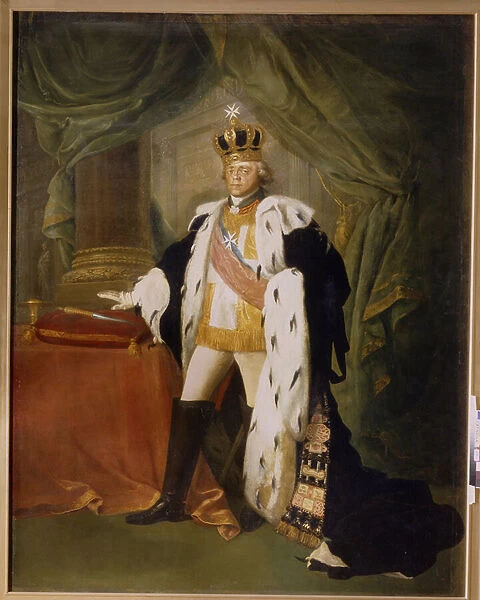 Portrait de l empereur Paul I de Russie (1754-1801), en tenue de chevalier de l ordre de Malte. (Portrait of the Emperor Paul I of Russia, in Dress of the Knight of the Maltese Order)