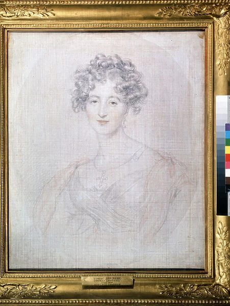'Portrait de la comtesse Elisabeth (Elizaveta) Vorontsova (1792-1856)'Dessin a la plume de Thomas Lawrence (1769-1830) 1821 Musee Pouchkine, Moscou