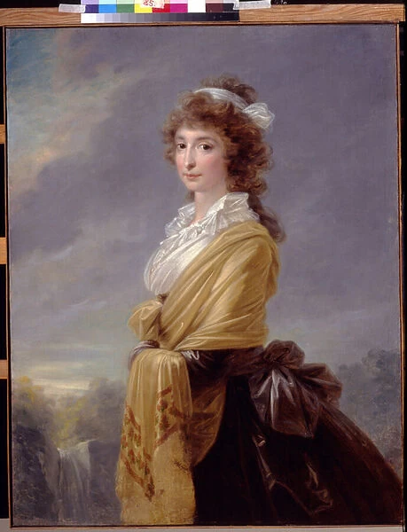 Portrait de la comtesse Elisabeth von Thun Hohenstein (1764-1806) - Peinture de Heinrich Friedrich Fueger (1751-1818), huile sur toile, 1787, 118x88 cm - Portrait of Countess Elisabeth von Thun-Hohenstein