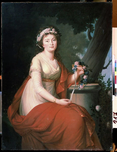 'Portrait de la comtesse Tatiana Youssoupova'(Countess Tatyana Yusupova) Peinture de Nicolas de Courteille (1768-vers 1830) State Museum Arkhangelskoye Estate, Moscou