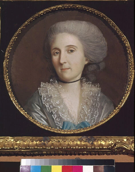 Portrait de la princesse Natalia V. Saltykova (1737-1812) - Oeuvre de Johann Heinrich Schmidt (1749-1829), pastel sur papier (27, 5x27, 5 cm), 1784 - Portrait of Princess Natalya V. Saltykova, Pastel on paper by J. H