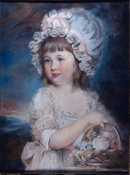 Portrait of Lady Henrietta Cavendish (w  /  c & chalk on paper)