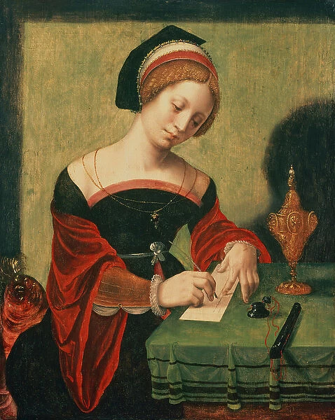 Portrait of a Lady as the Magdalen (tempera on panel)
