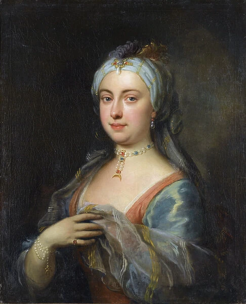 Portrait of Lady Mary Wortley Montagu (1689-1762) par Highmore, Joseph (1692-1780)
