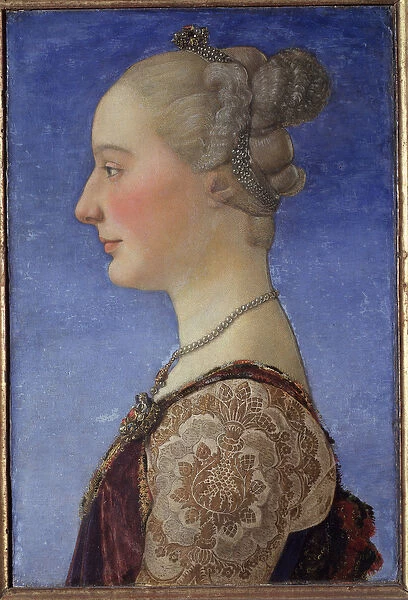 Portrait of a lady - oil on panel, 1471