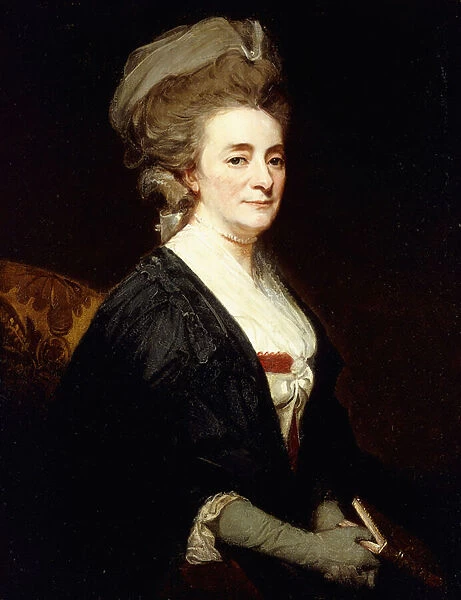 Portrait of a Lady Said to be Mrs, (oil on canvas)