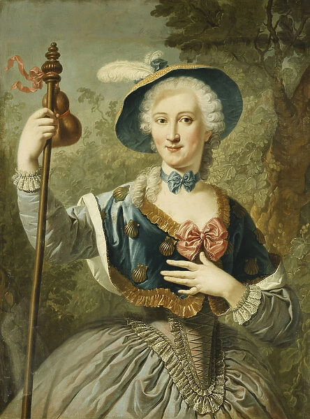 Portrait of a Lady, Three-Quarter Length, Dressed as a Pilgrim
