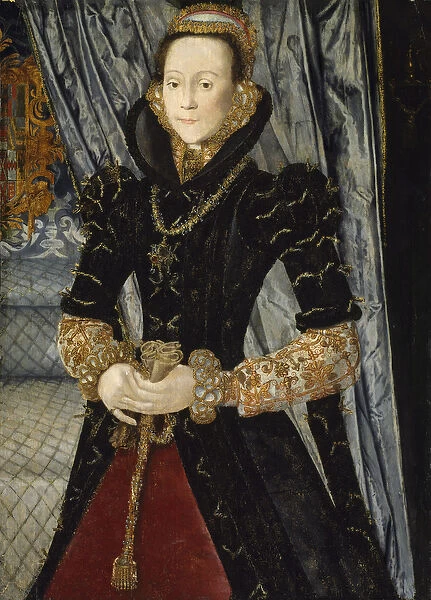 Portrait of a Lady of the Wentworth Family (Probably Jane Cheyne), 1563 (oil on panel)