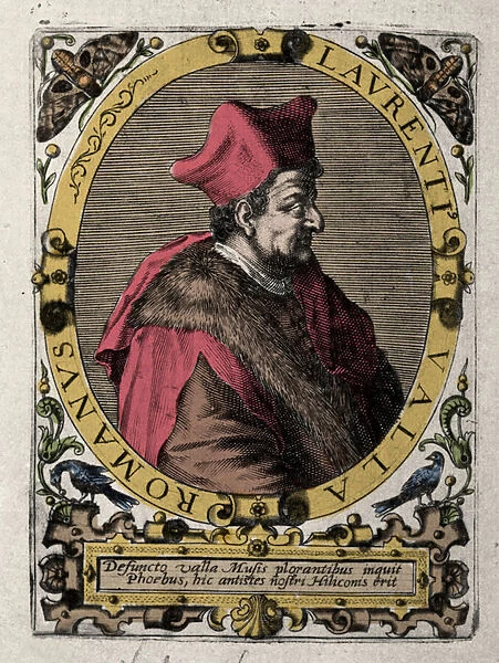 Portrait of Laurentius Valla de Lorenzo della Vale, (Laurent Valla) (1407-1457), humanist