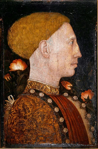 Portrait of Lionel d Este (Leonello d Este) (Lionello) (1407-1450)