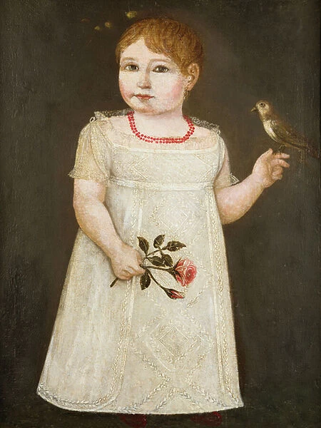 Portrait of a Little Girl (oil on canvas)