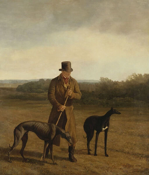 Portrait of Lord Rivers with two Greyhounds, c. 1825 (oil on canvas)