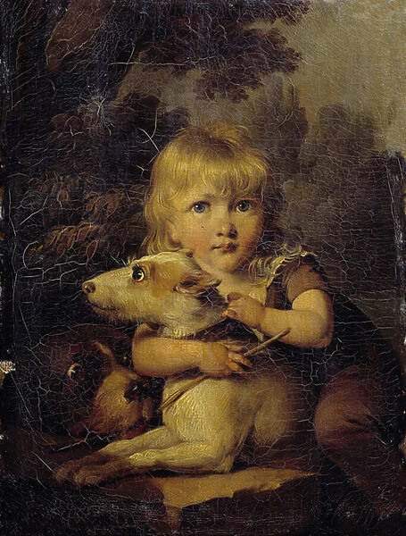 Portrait of Louis Arnault (1803-1885) Child Painting by Louis Leopold Boilly (1761-1845