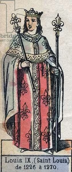 Portrait of Louis IX of France, known as Saint Louis (1214-1270