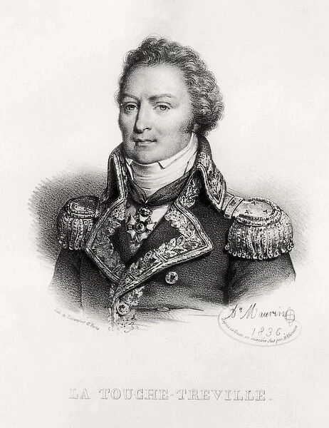 Portrait of Louis-Rene Madelaine Le Vassor, comte de La Touche-Treville, 1836 (litho)
