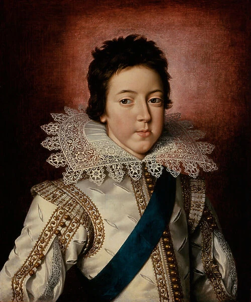 Portrait of Louis XIII, King of France, as a boy, c. 1616 (oil on canvas)