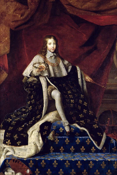 Portrait of Louis XIV (1638-1715) aged 10, 1648 (oil on canvas)