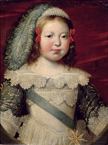 Portrait of Louis XIV (1638-1715) as a child, c. 1641-42 (oil on canvas)