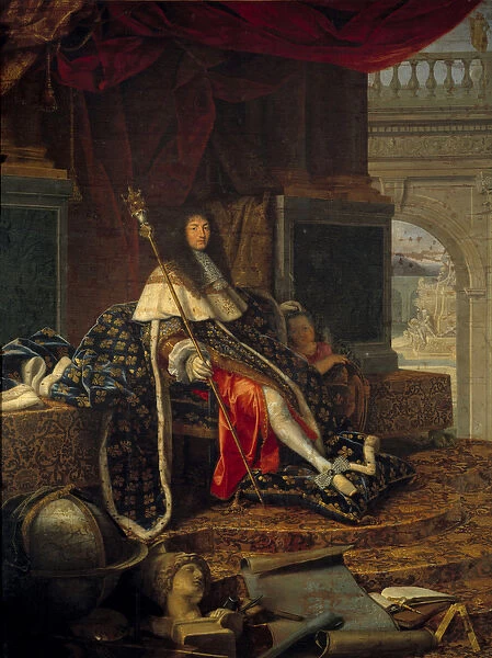 Portrait of Louis XIV (1638 - 1715) king of France, protector of the Royal Academy of