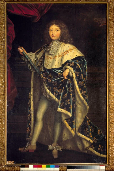 Portrait of Louis XIV child (1638 - 1715) in sacred costume