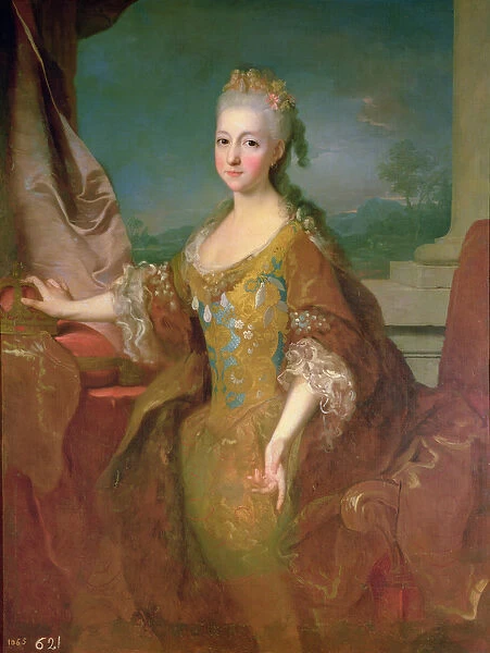Portrait of Louise-Elisabeth d Orleans (1709-42) (oil on canvas)