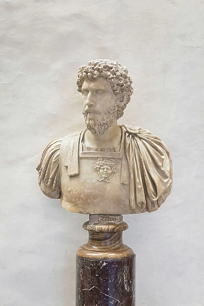 Portrait of Lucius Aelius Caesar, 136-137 AD (marble)