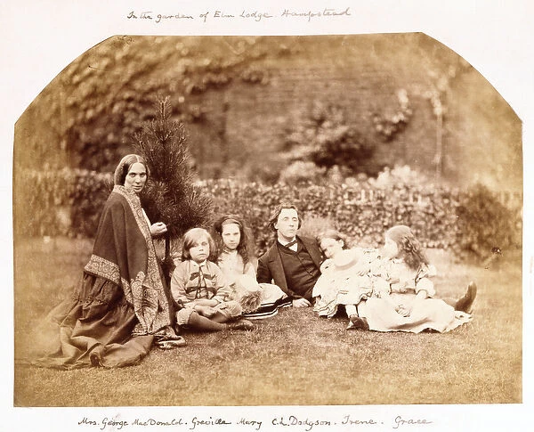 Portrait of the MacDonald Family with Lewis Carroll, 1863 (albumen print)