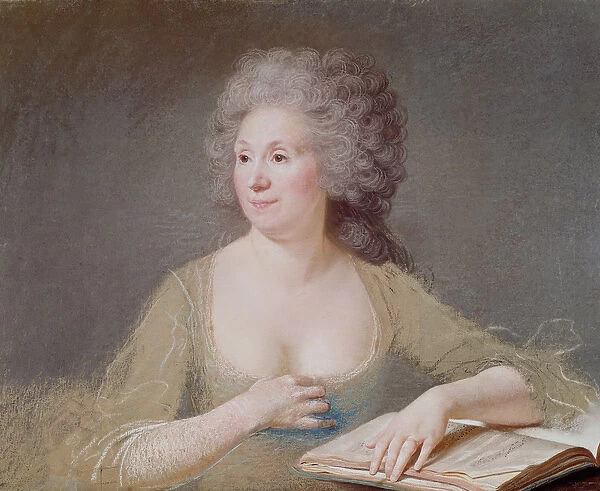 Portrait of Madame Boze (pastel on paper)