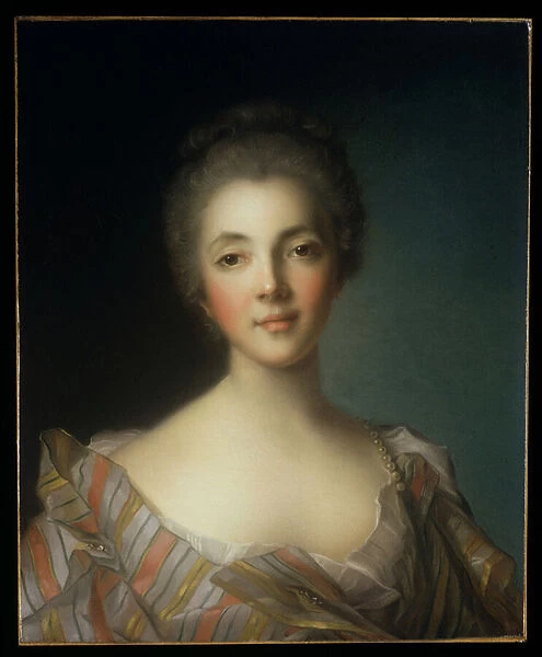 Portrait of Madame Dupin (1706-95) (oil on canvas)