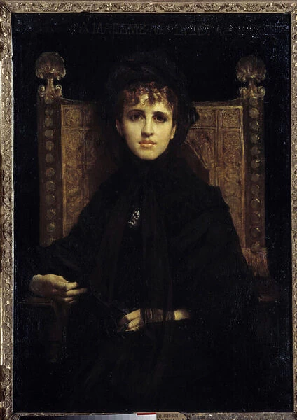 Portrait of Madame Georges Bizet (1849-1926). Painting by Jules Elie Delaunay